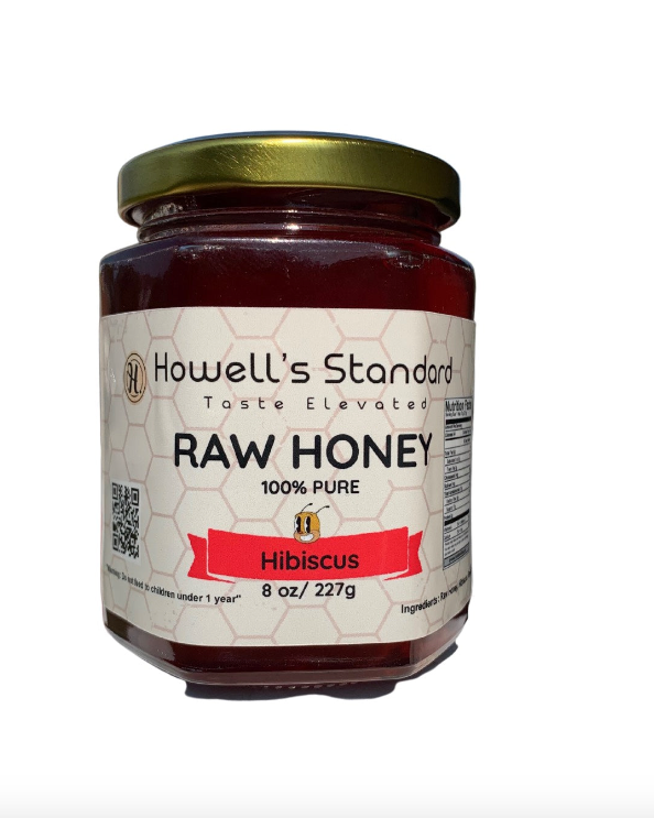 Hibiscus Flower Infused Raw Honey
