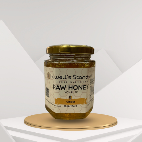 Pure Fresh Ginger Root Raw Honey