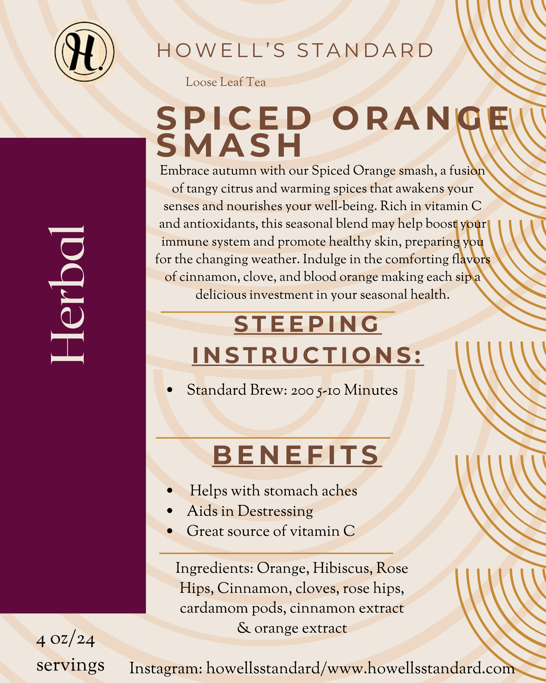 Spiced Orange Smash Herbal Tea