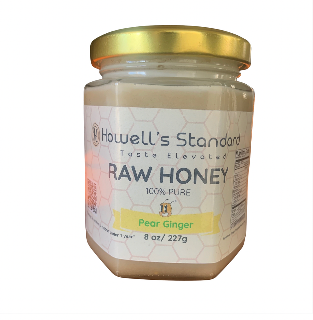 Pear Ginger Infused Raw Honey