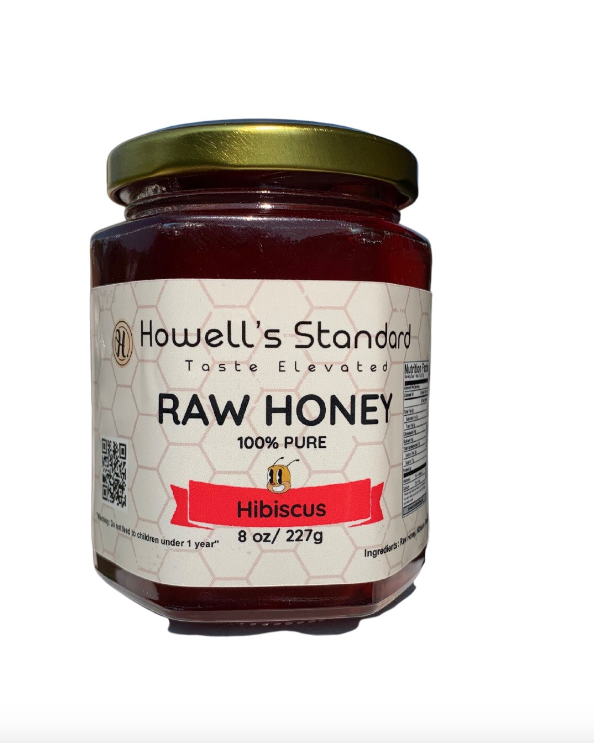 Hibiscus Flower Infused Raw Honey 