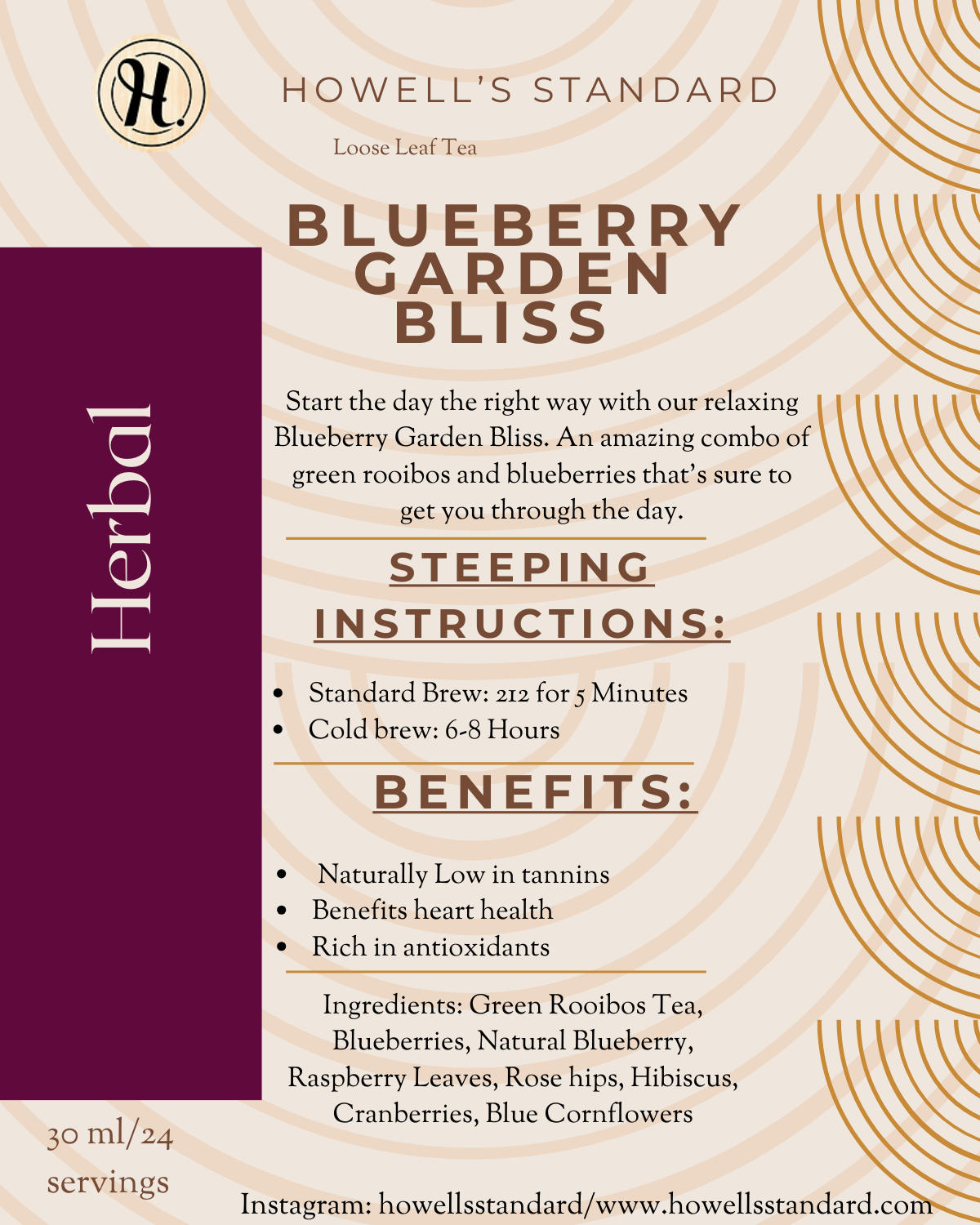 Blueberry Garden Bliss | Howell's Standard